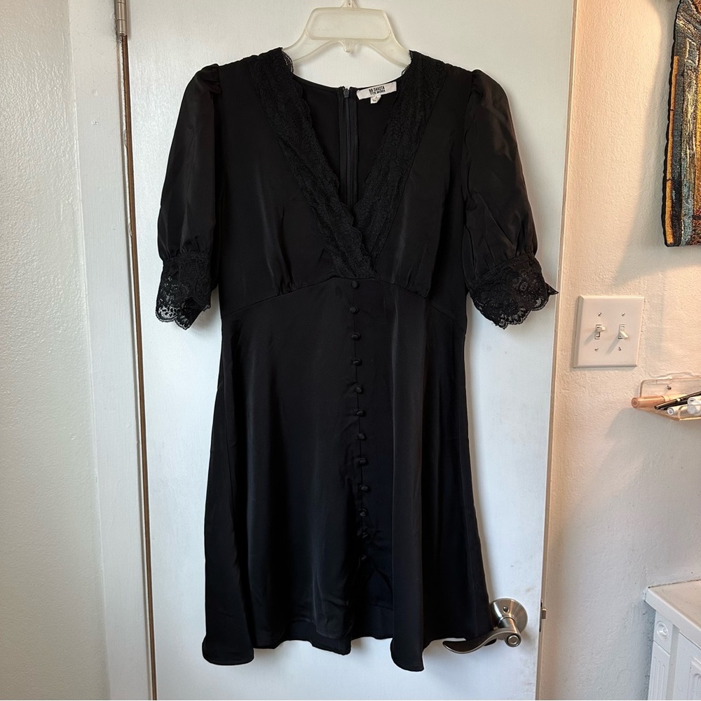 Steve Madden BB Dakota black lace mini dress Size 4